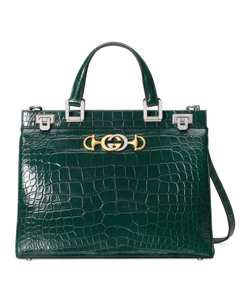 borsa gucci zumi coccodrillo|gucci handbags.